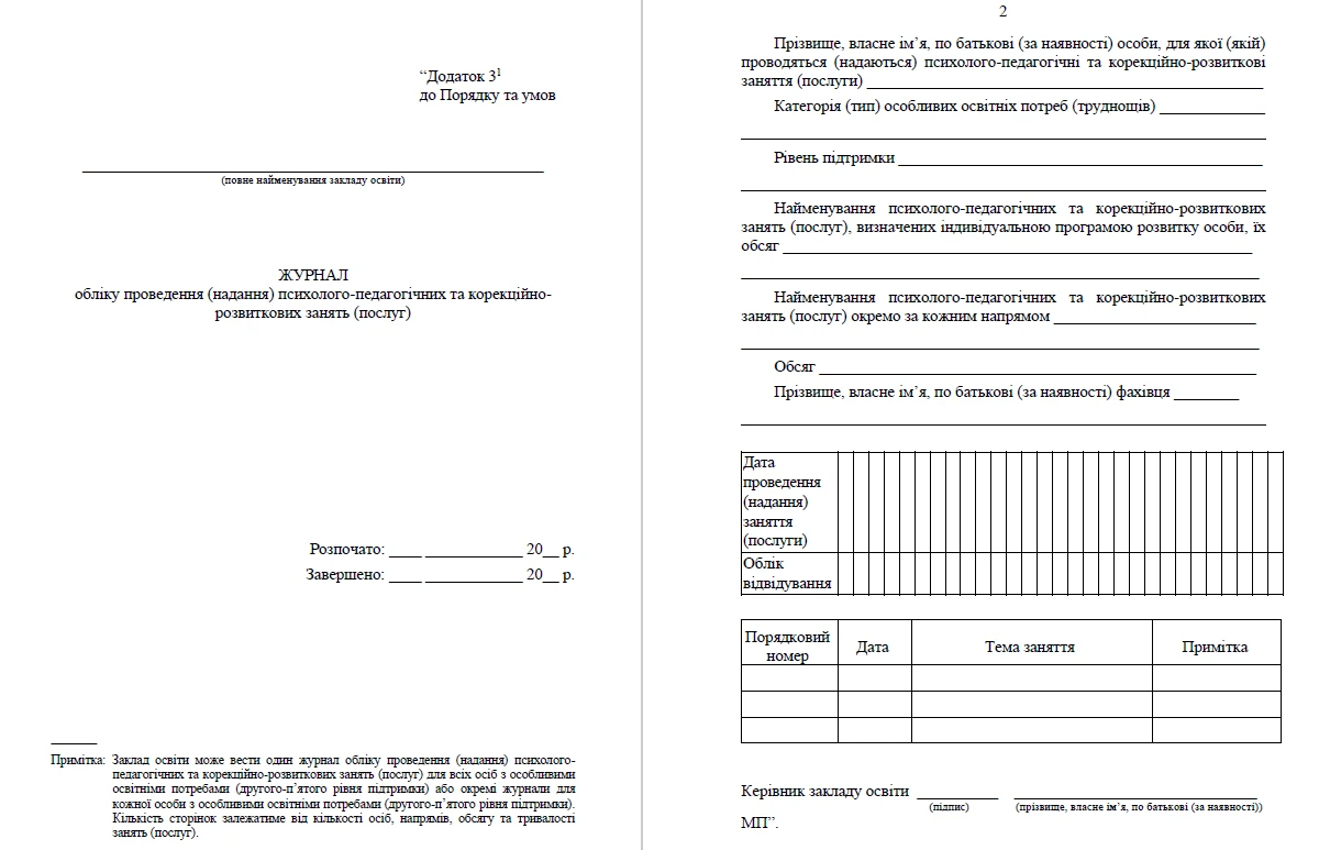 Надали корекційно-розвиткові заняття — отримайте підтвердження від батьків: зміни до умов надання субвенції