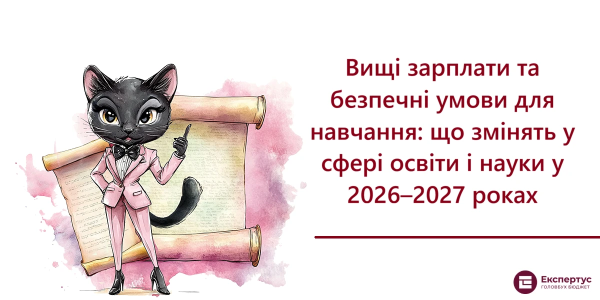 Вищі зарплати та безпечні умови для навчання: що змінять у сфері освіти і науки у 2026–2027 роках