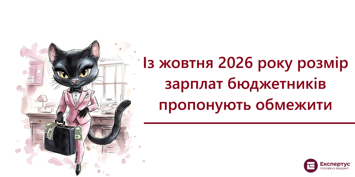 Із жовтня 2026 року розмір зарплат бюджетників пропонують обмежити