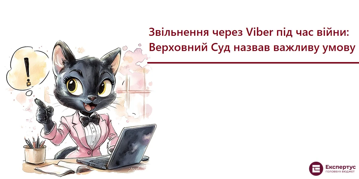 Звільнення через Viber під час війни: Верховний Суд назвав важливу умову