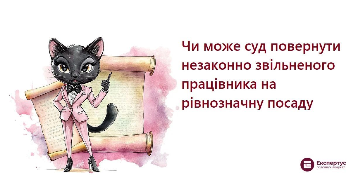 Чи може суд повернути незаконно звільненого працівника на рівнозначну посаду