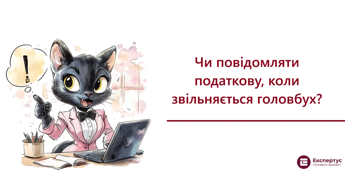 Чи повідомляти податкову, коли звільняється головбух