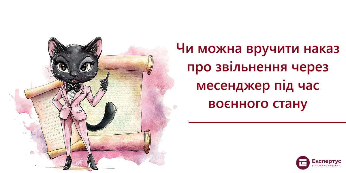 Чи можна вручити наказ про звільнення через месенджер під час воєнного стану