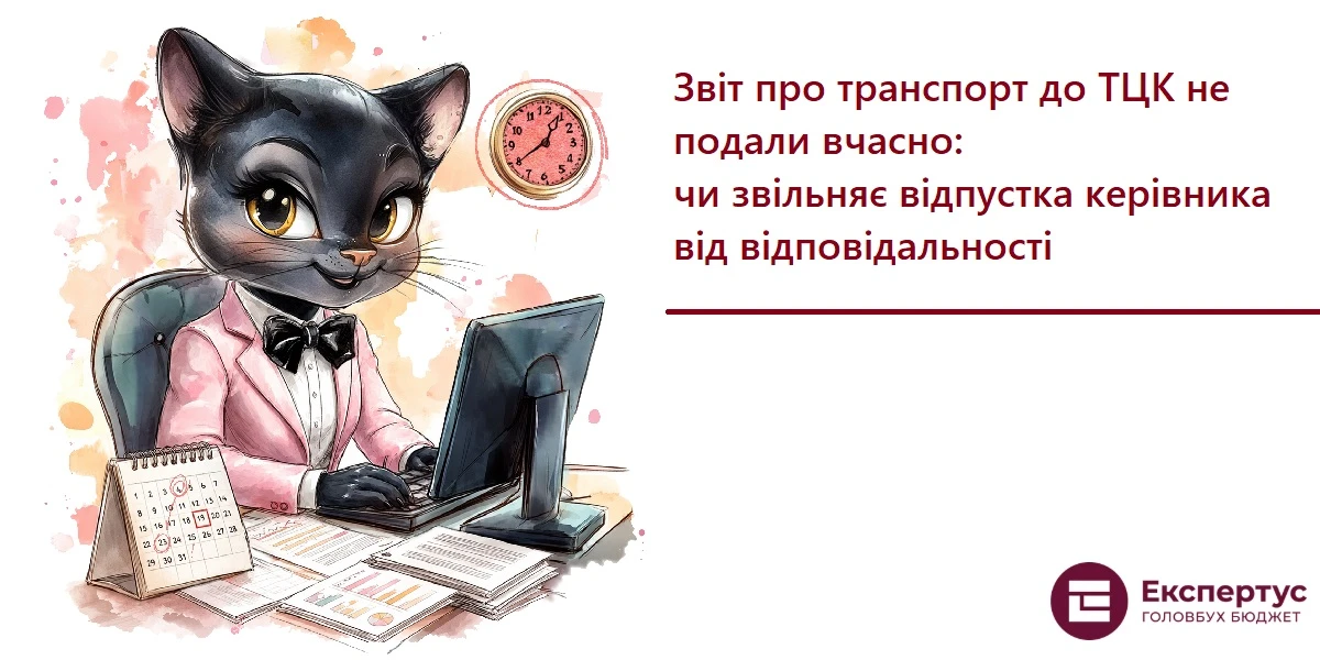 Звіт про транспорт до ТЦК не подали вчасно: чи звільняє відпустка керівника від відповідальності