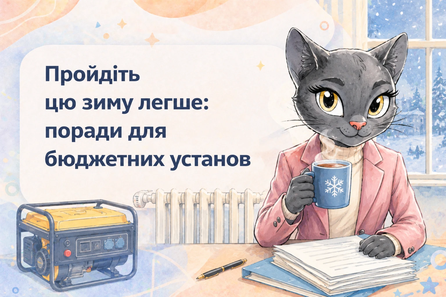 Пройдіть цю зиму легше: поради для бюджетних установ